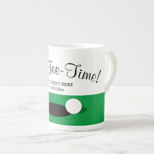 Tee-time funny tea mug gift for golf players