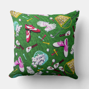 Tee Time Girly Golf Cushion