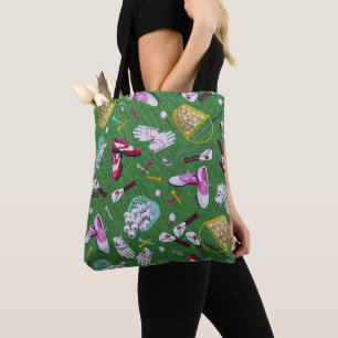 Tee Time Girly Golf Tote Bag