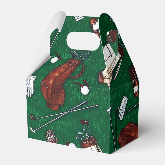 Tee Time Golf Gable Favour Box (Front Side)