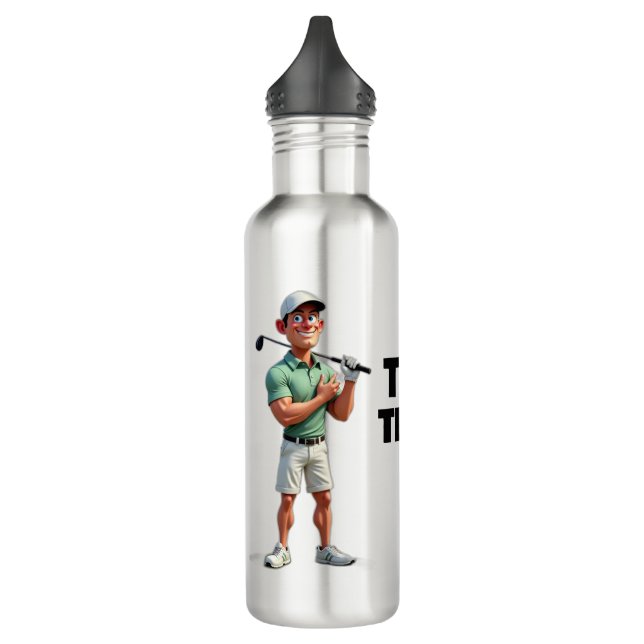 TEE TIME Golf Outdoor Sports Hunting Fishing Hike 710 Ml Water Bottle (Left)