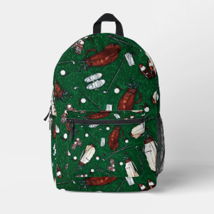 Tee Time Golf Printed Backpack