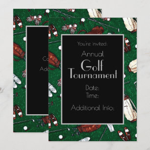 Tee Time Golf Tournament Invitation
