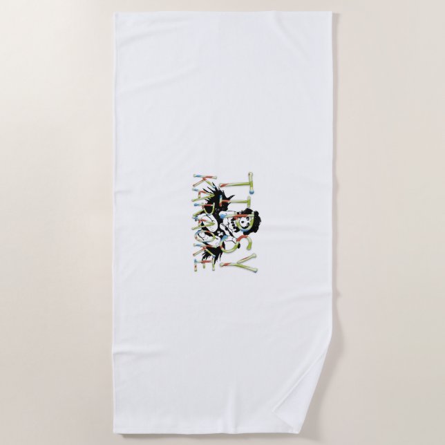 TEE Tipsy Karaoke Beach Towel (Front)