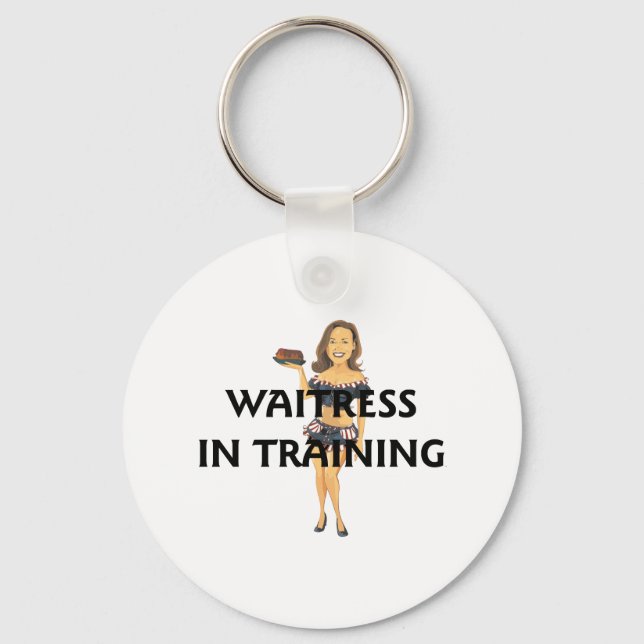 TEE Waitress In Training Key Ring (Front)
