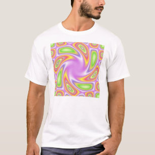 Tee white Neon Swirl
