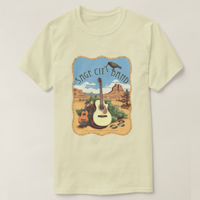 Tee with Sage City band design. (Design Front)