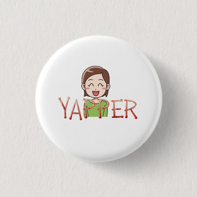 TEE Yapper 3 Cm Round Badge (Front)