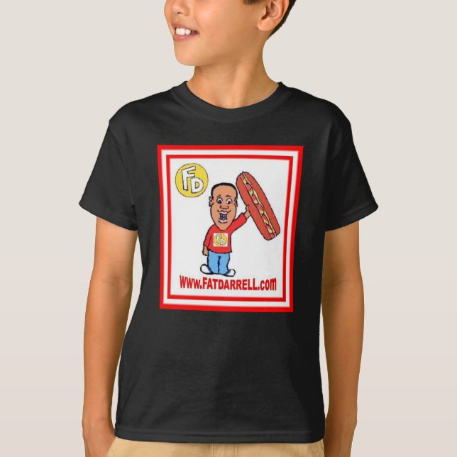 Tee-Youth FD1 logo (black) T-Shirt (Front)