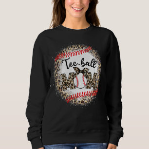 Teeball Mum Leopard Ball Mum Mother's Day Sweatshirt