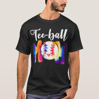 Teeball Mum TieDye Funny Ball Mum Mother's Day T-Shirt