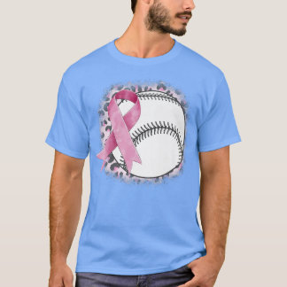 Teeball Tackle Breast Cancer Rink Ribbon Fight For T-Shirt