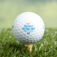 Teeing Off Baby Boy Gender Reveal Announcement