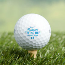 Teeing Off Baby Boy Gender Reveal Announcement
