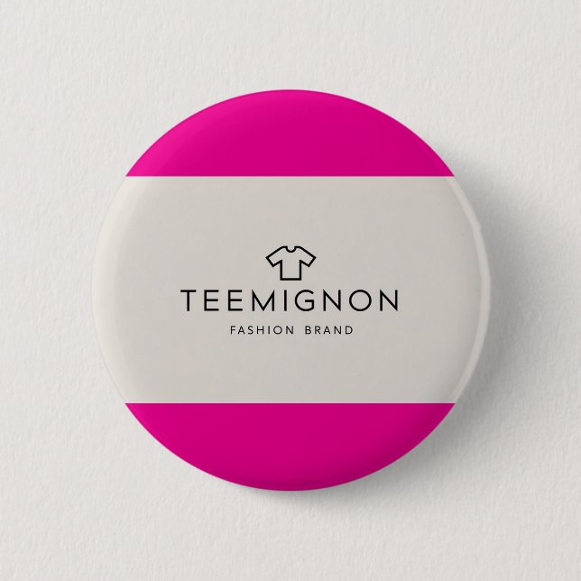 TeeMignon Badge - Too cute to be true! (Front)