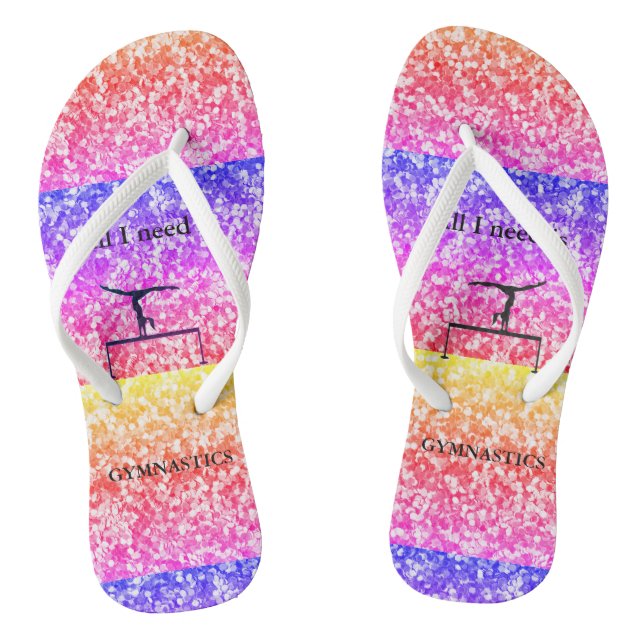 TEEN / ADULT GYMNASTICS FLIP FLOPS - SANDALS (Footbed)