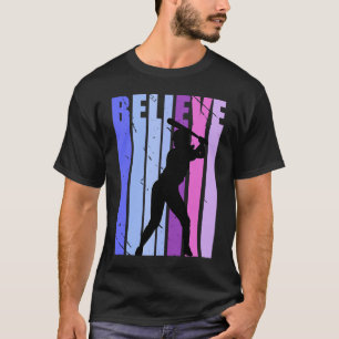 Teen Birthday Baseball Woman Girls Kids Love Sport T-Shirt
