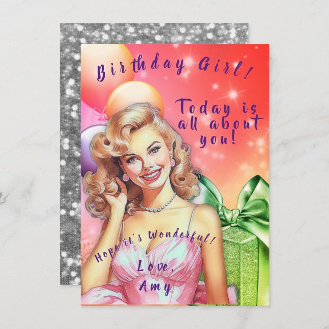 Teen Birthday Card (Front/Back)