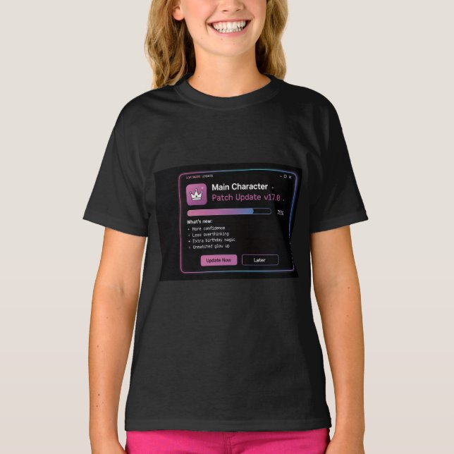 Teen Birthday Graphic Tee (Front)