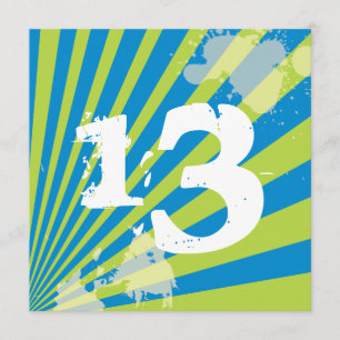 Teen Birthday Party Invitation   Boy