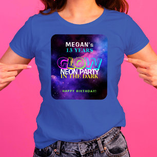 Teen birthday party name age years personalised T-Shirt