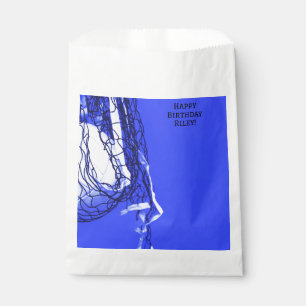 Teen Bold Blue Net & Volleyball Sports Favour Bags