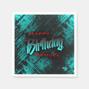 Teen Boy Birthday Napkin