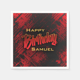 Teen Boy Birthday Napkin