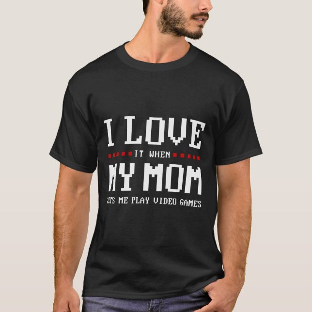 Teen Boy Gamer Funny Mum Son Christmas Gift Teenag T-Shirt (Front)