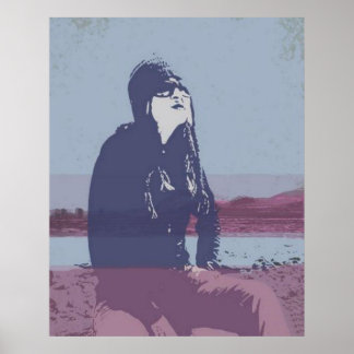 Teen by the Lake Poster