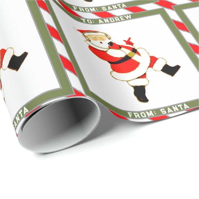 Teen Christmas Holiday Gift Wrapping Paper (Roll Corner)