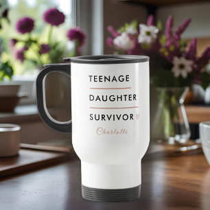 Teen Daughter Survivor Personalized Travel Mug