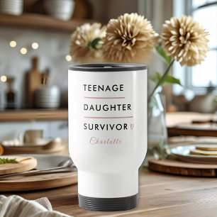 Teen Daughter Survivor Personalized Travel Mug