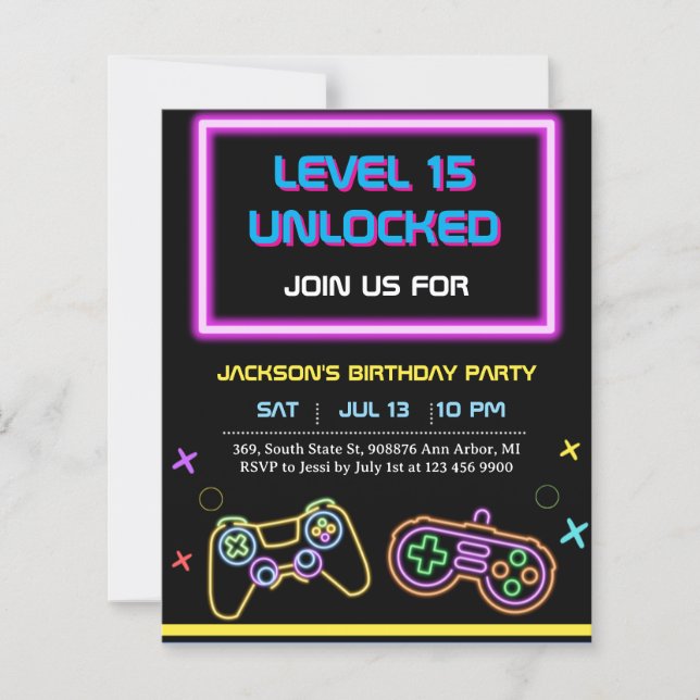 Teen Gaming Gamer Boy Video Game Player (Front)