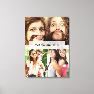 teen/Gen Z styled Cute BFF Aesthetic Canvas Print