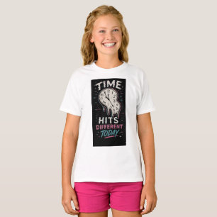 Teen Girl Birthday T-Shirt -Time Hits Different t