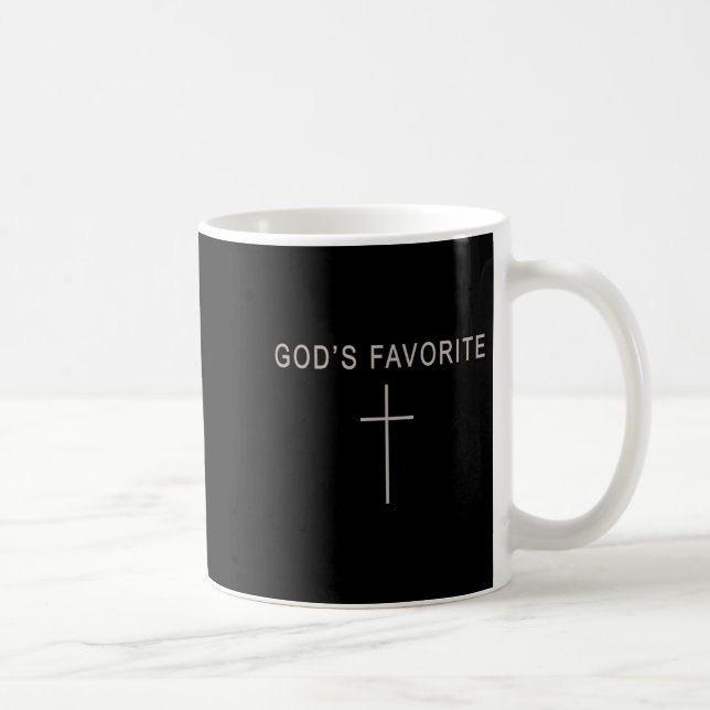 Teen Girl God's Favorite Christian Minimalist Todd Coffee Mug (Right)