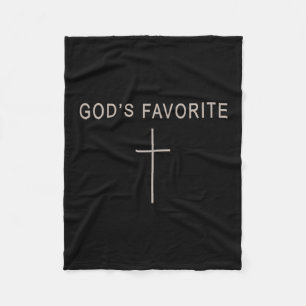 Teen Girl God's Favorite Christian Minimalist Todd Fleece Blanket