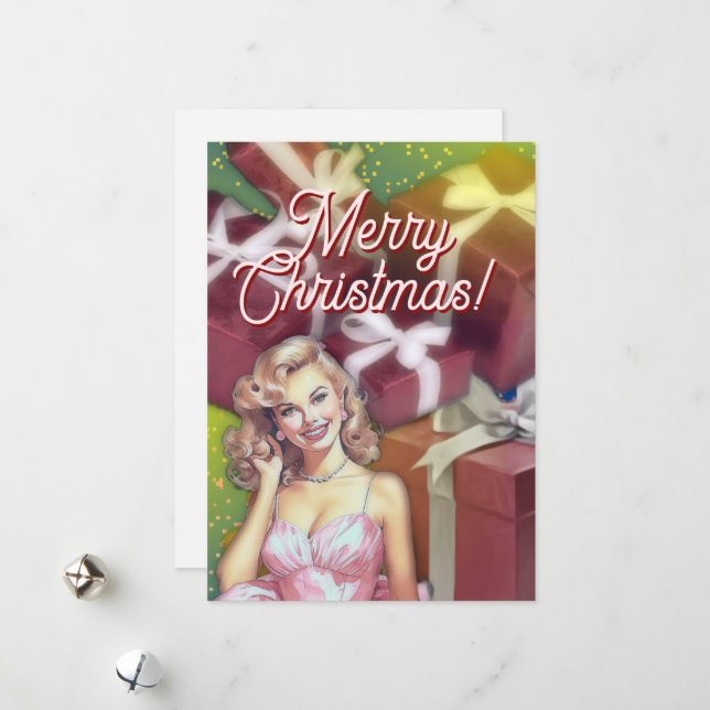 Teen Girl  Holiday Card (Front/Back In Situ)