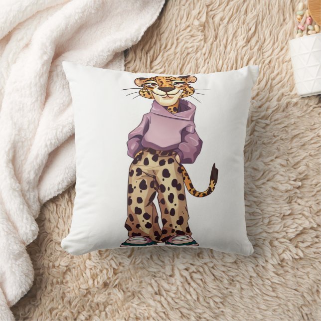 Teen girl tiger fun cushion (Blanket)