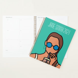 teen girl tween girl pop art colourful planner