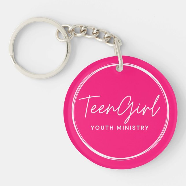 Teen Girl Youth Ministry Acrylic Keychain (Front)