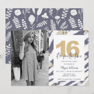 Teen Girls Photo 16th Birthday Party Invitation