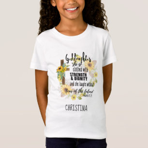 Teen Goddaughter Gift - Personalised Proverb Quote T-Shirt