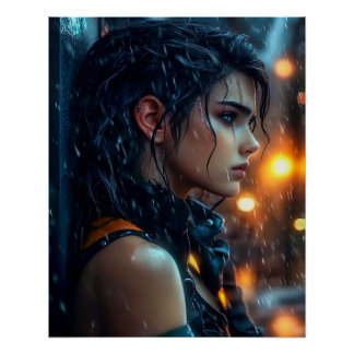 Teen in the Rain Poster