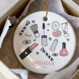Teen Makeup Christmas Ornament