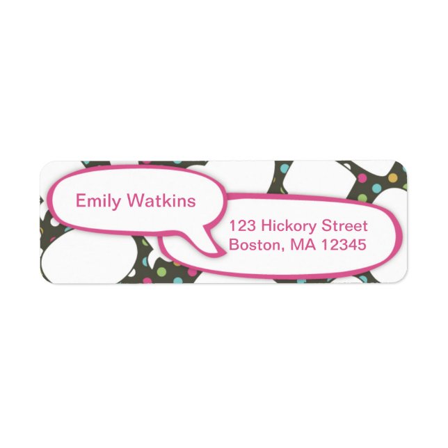 Teen Talk Bubble Label Stationery Set (Front)