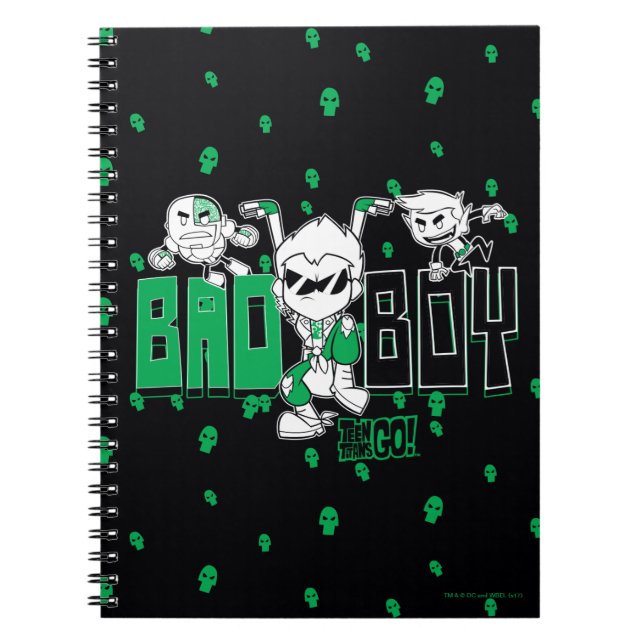 Teen Titans Go! | "Bad Boy" Robin, Cyborg, & BB Notebook (Front)