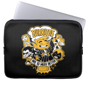 Teen Titans Go! Beast Boy "Burritos Are Better" Laptop Sleeve