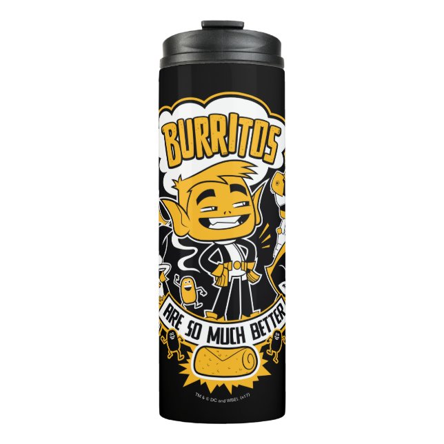 Teen Titans Go! | Beast Boy "Burritos Are Better" Thermal Tumbler (Front)